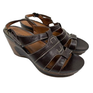 Natural Soul By Naturalizer Leather Wedges size 7